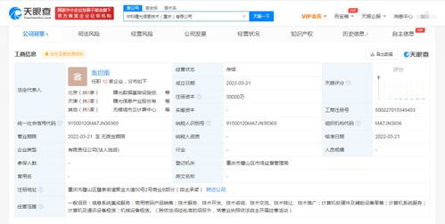 中科曙光成立信息技術公司 注冊資本3億